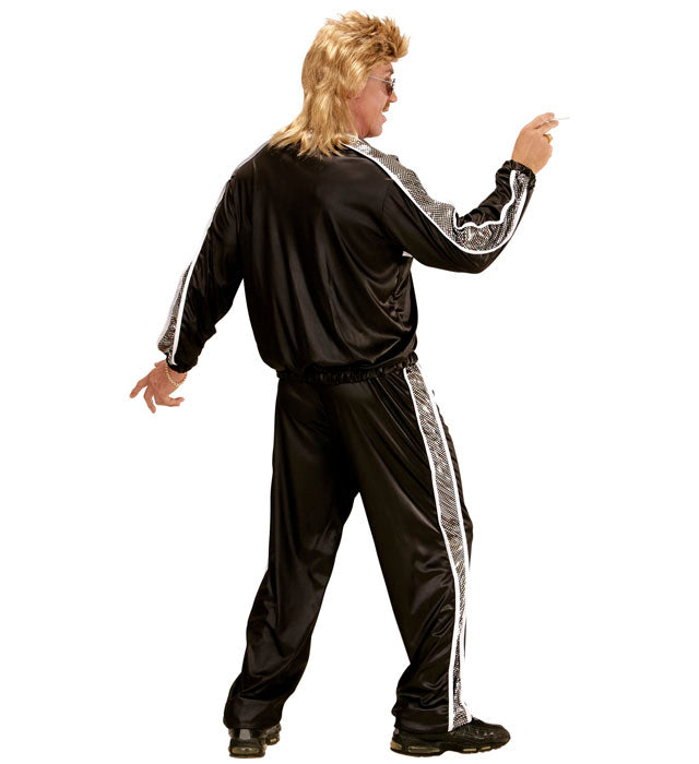 80er Jahre Trainingsanzug Oberteil und Hose im Retro Design für Fasnacht und Karneval