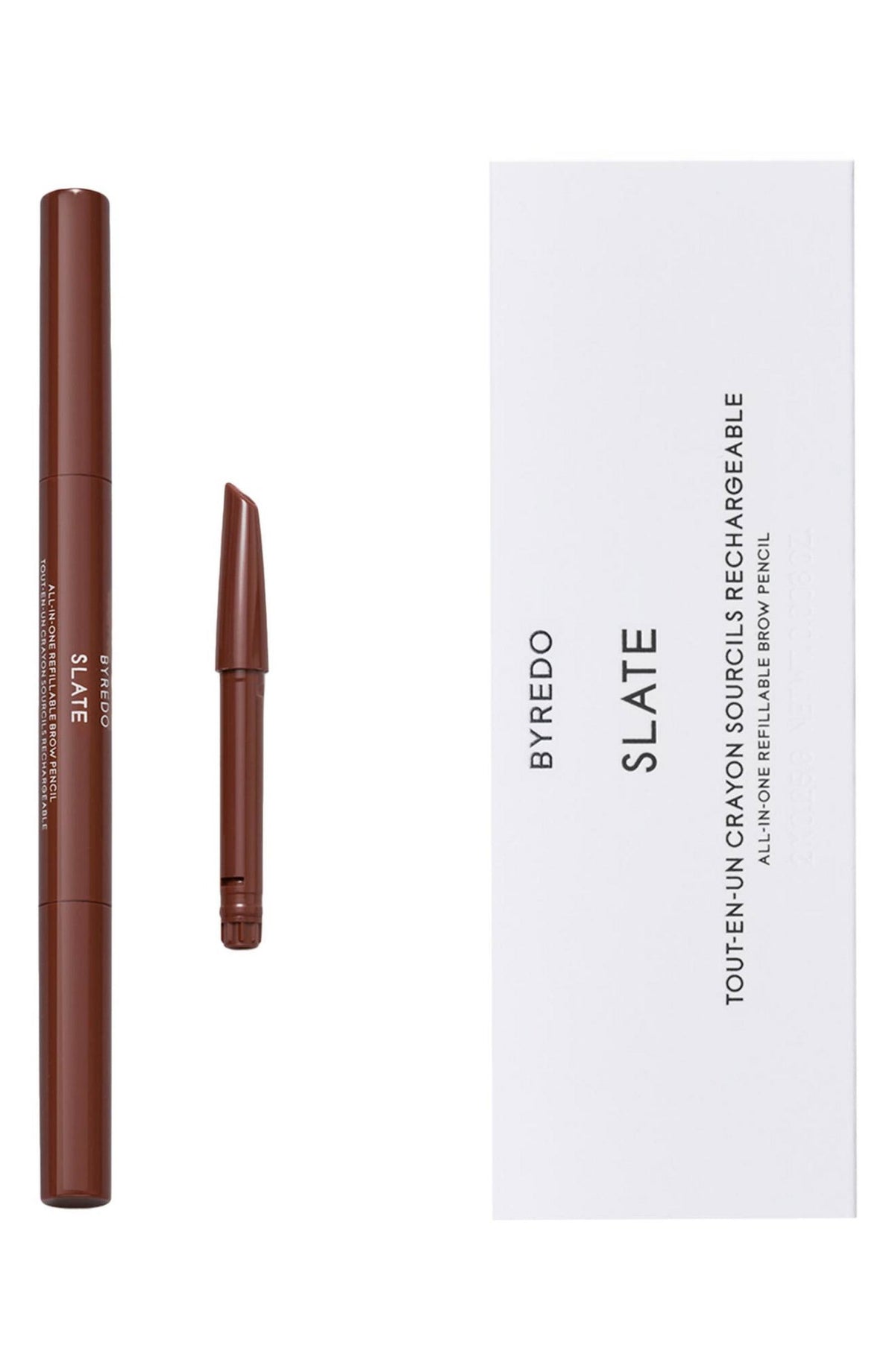 Byredo, All-In-One, Beidseitig, Augenbrauencreme-Stift & Bürste 2-in-1, 05, Schiefer, 2.8 g