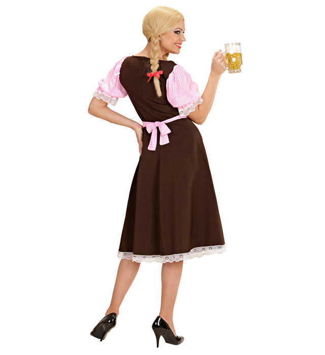 Bayerisches Dirndl-Kleid mit Schürze in traditionellem Stil