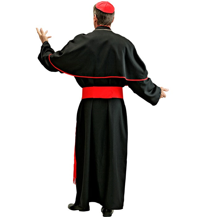 Kardinal-Kostüm bestehend aus Robe, Gürtel, Pelerine und Kalotte in klassischem Design
