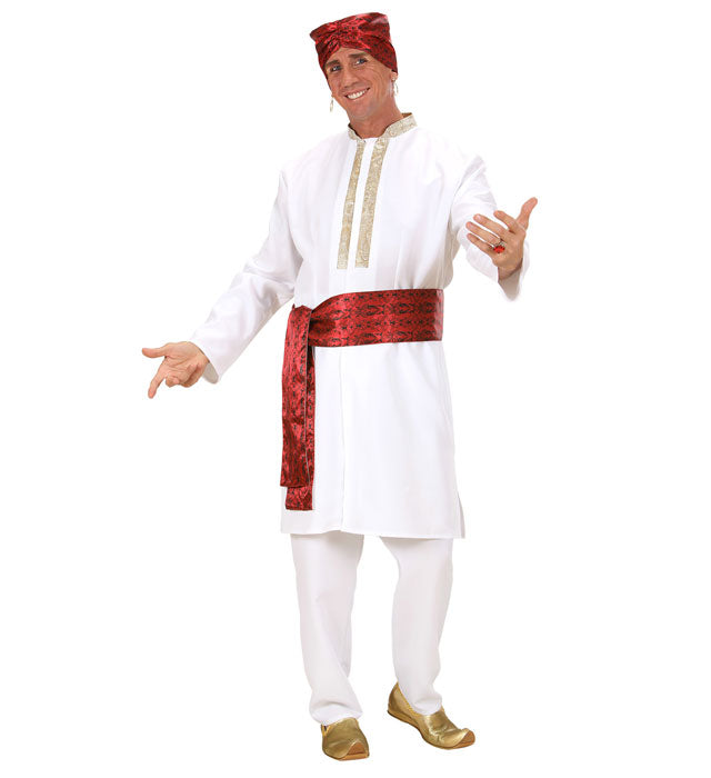 BOLLYWOOD STAR Kostüm mit Tunika, Hose, Gürtel und Turban für Fasnacht