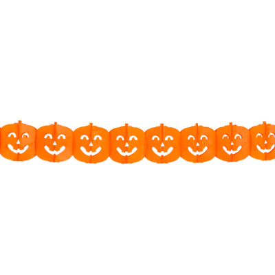 Boland Kürbis Papiergirlande 4 Meter Halloween Dekoration Orange