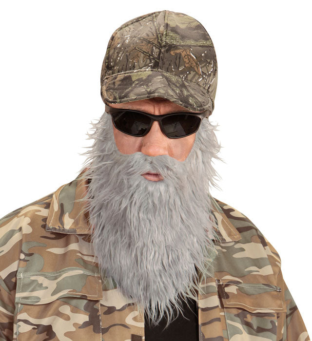 Hunter-Kappe mit Bart als Fasnacht-Accessoire
