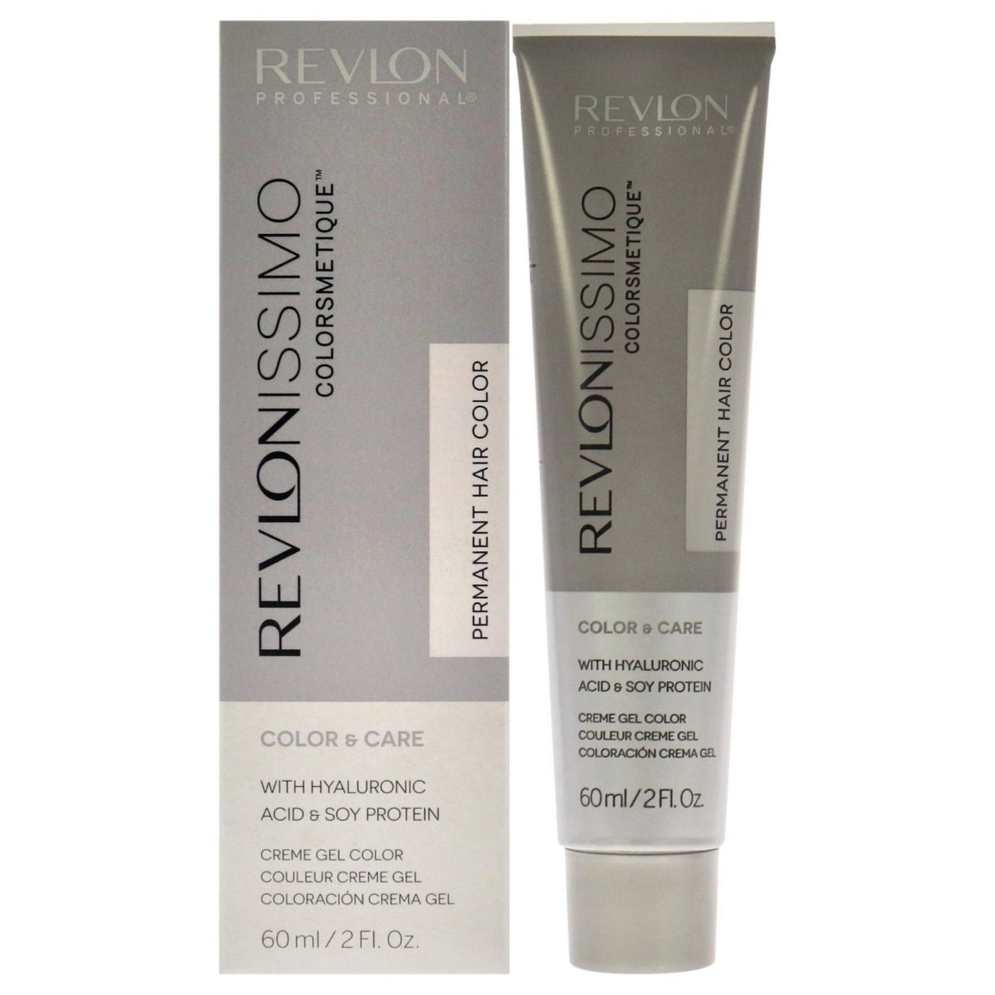 Revlon, Revlonissimo Colorsmetique, Hyaluronsäure, Permanente Haarfarbe, 8.21 Light Iridescent Ash Blonde, 60 ml