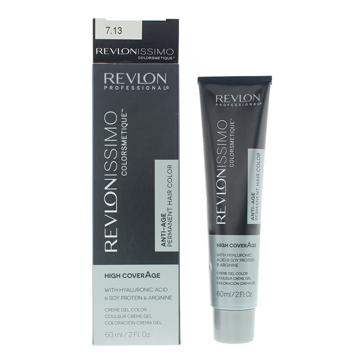 Revlon, Revlonissimo Colorsmetique, Permanente Haarfarbe, 7.13 Beige Blonde, 60 ml