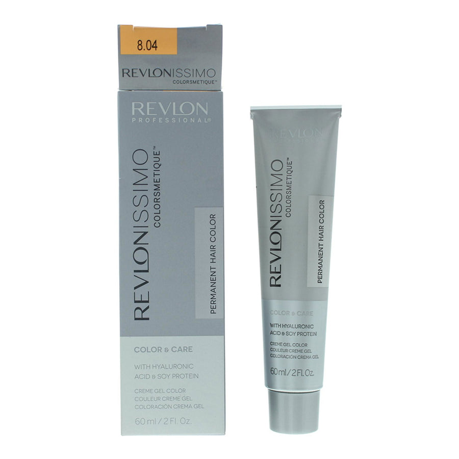Revlon, Revlonissimo Colorsmetique, Permanente Haarfarbe, 8.04 Light Pale Copper Blonde, 60 ml