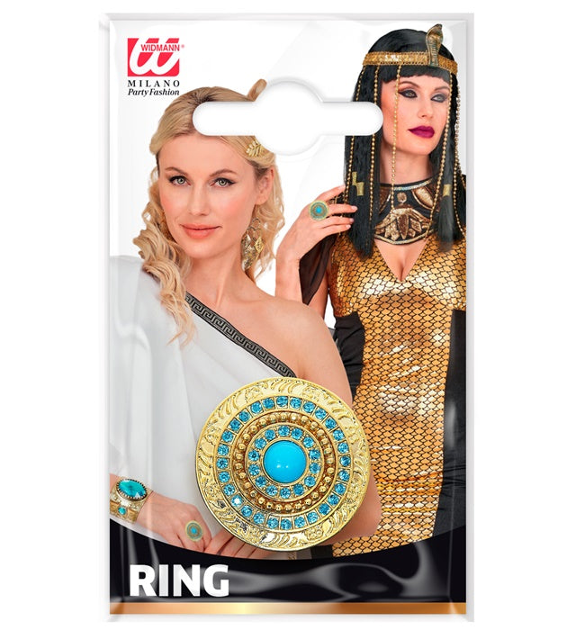 Eleganter Cleopatra-Ring mit ägyptischem Design für Fasnacht und Mottoparty
