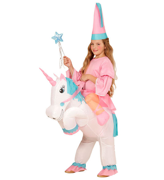 "EINHORN" (aufblasbares Kostüm m. integriertem Gebläse, Hut) Diverse Farben