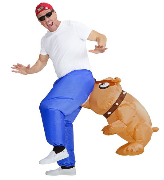 "BISSIGER HUND" (aufblasbares Kostüm m. integriertem Gebläse) Diverse Farben