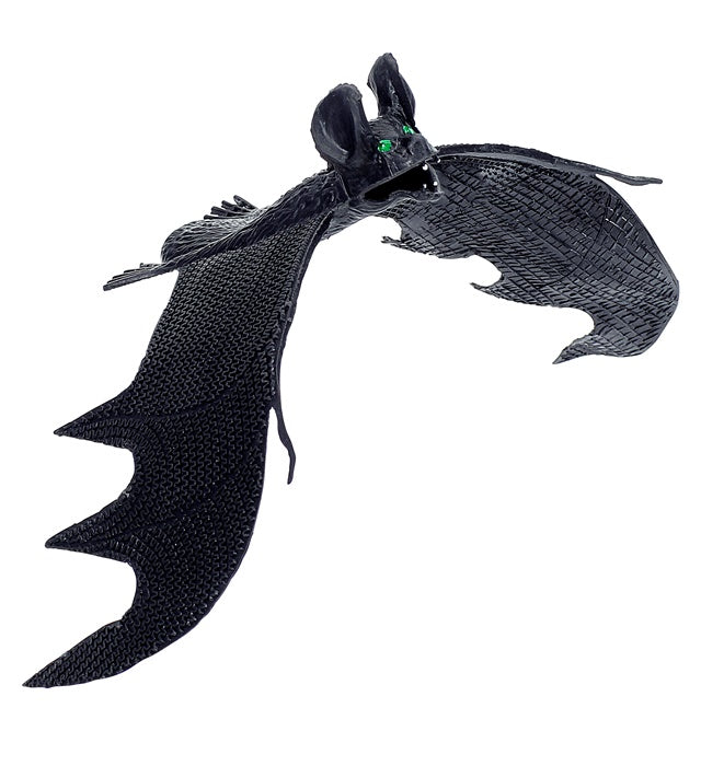 Detailreiche Fledermaus-Dekoration mit 29 cm Spannweite für Fasnacht und Halloween