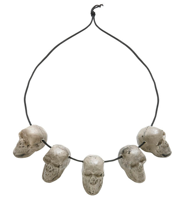 Totenkopf-Kette als Accessoire für Halloween und Fasnacht