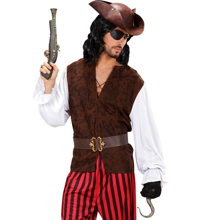 Piratenhemd mit passender Weste für Fasnachtskostüm