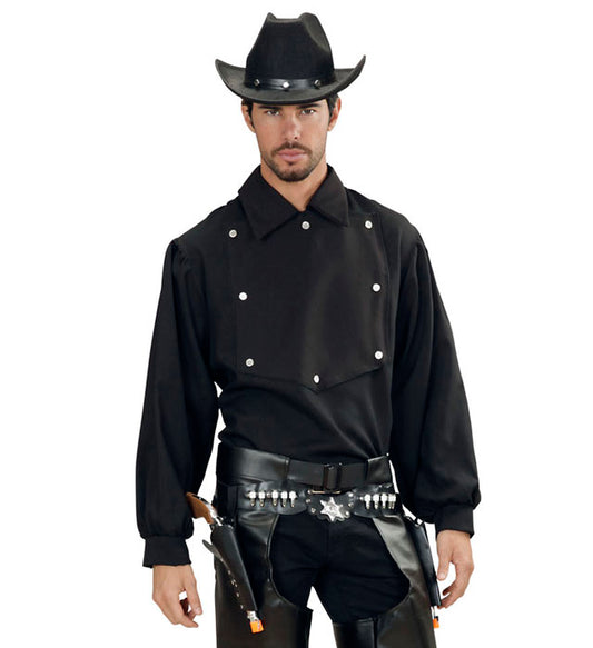 Cowboy Shirt im Western-Stil für Fasnacht und Mottopartys