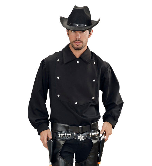 Cowboy Shirt im Western-Stil für Fasnacht und Mottopartys