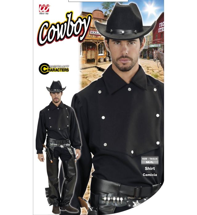 Cowboy Shirt im Western-Stil für Fasnacht und Mottopartys