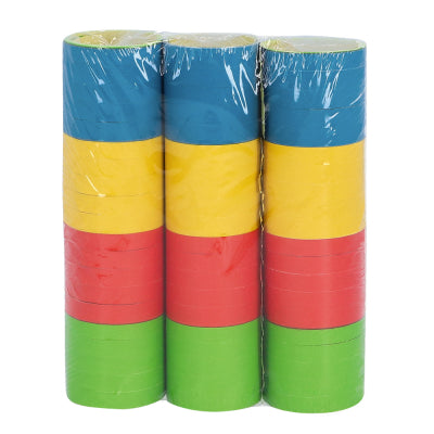 Boland Dekoration Papierluftschlangen Fun – 3 Rollen à 4 m – Bunte Partydeko