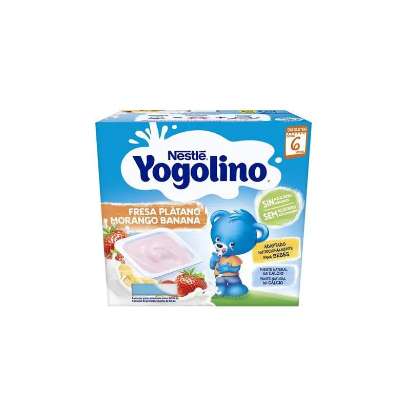 NESTLE Yogolino Erdbeere Banane Babynahrung 4 x 100 g