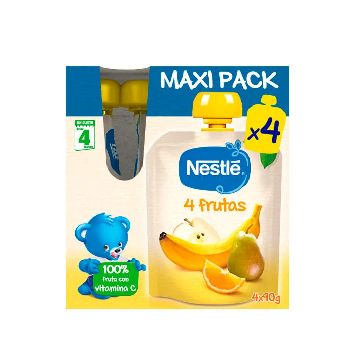 NESTLE Sachet of 4 Fruits Kosmetik Set 4 x 90g Maxi Pack