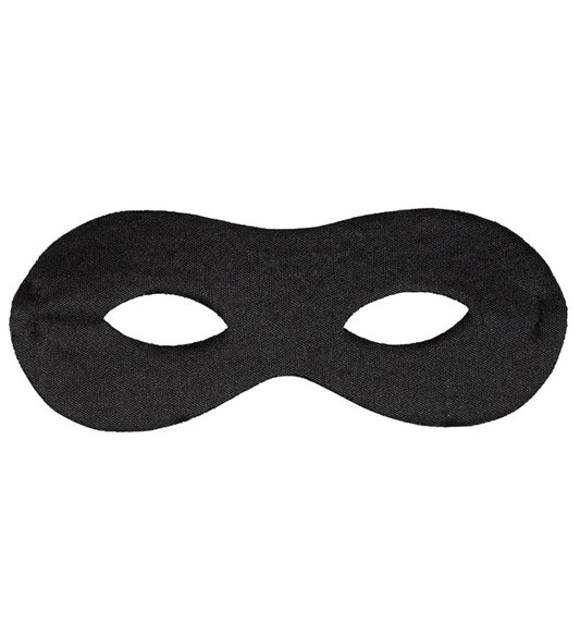 Schwarze Augenmaske im Dieb-Stil für Fasnacht und Mottopartys