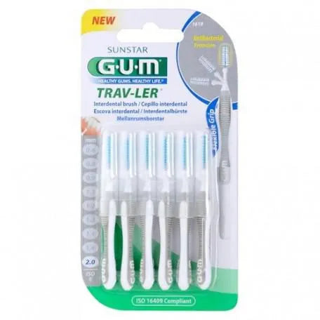 GUM GUM 1618 Konische Interdentalbürsten 2 mm 6 Stück Kosmetik
