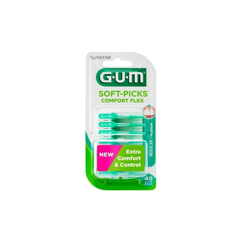 GUM GUM Soft Picks Comfort Flex Regular Mint 40 Stück Interdentalbürsten Kosmetik