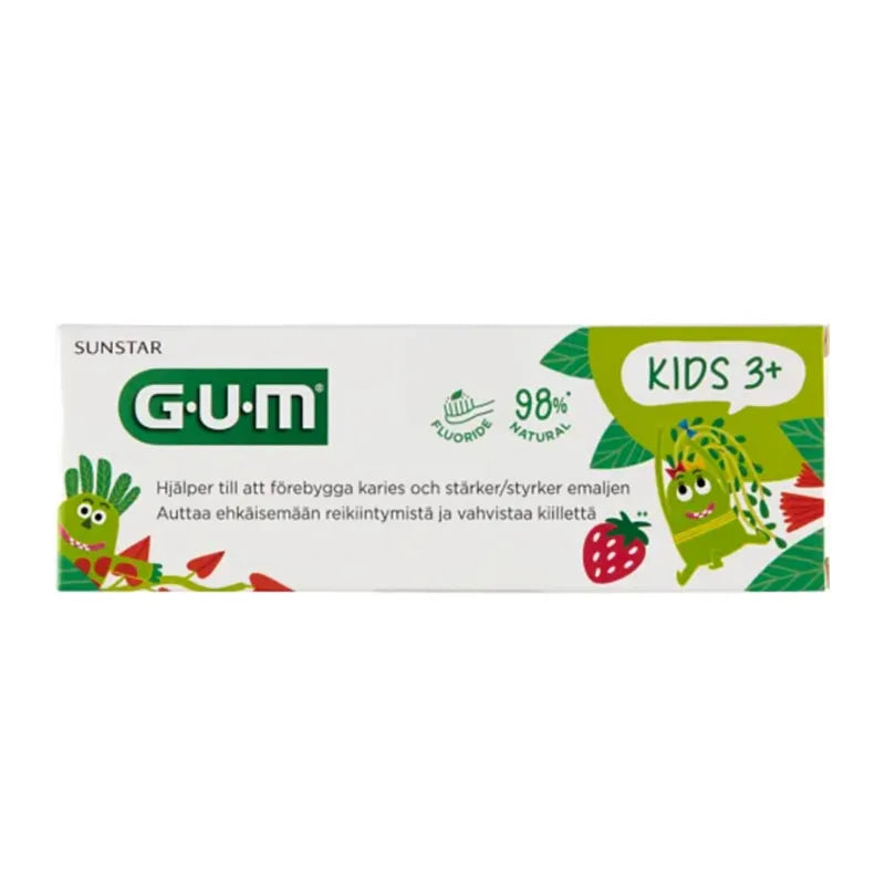 GUM GUM Kids Zahnpasta Erdbeergeschmack 50 ml Kinderzahnpasta Kosmetik