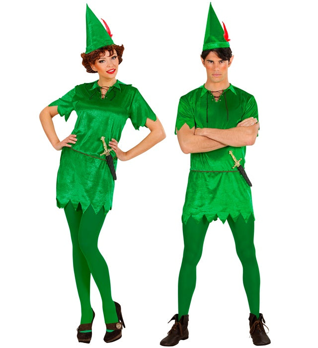 PETER Kostüm bestehend aus Kleid, Gürtel und Hut für Fasnacht und Mottoparty