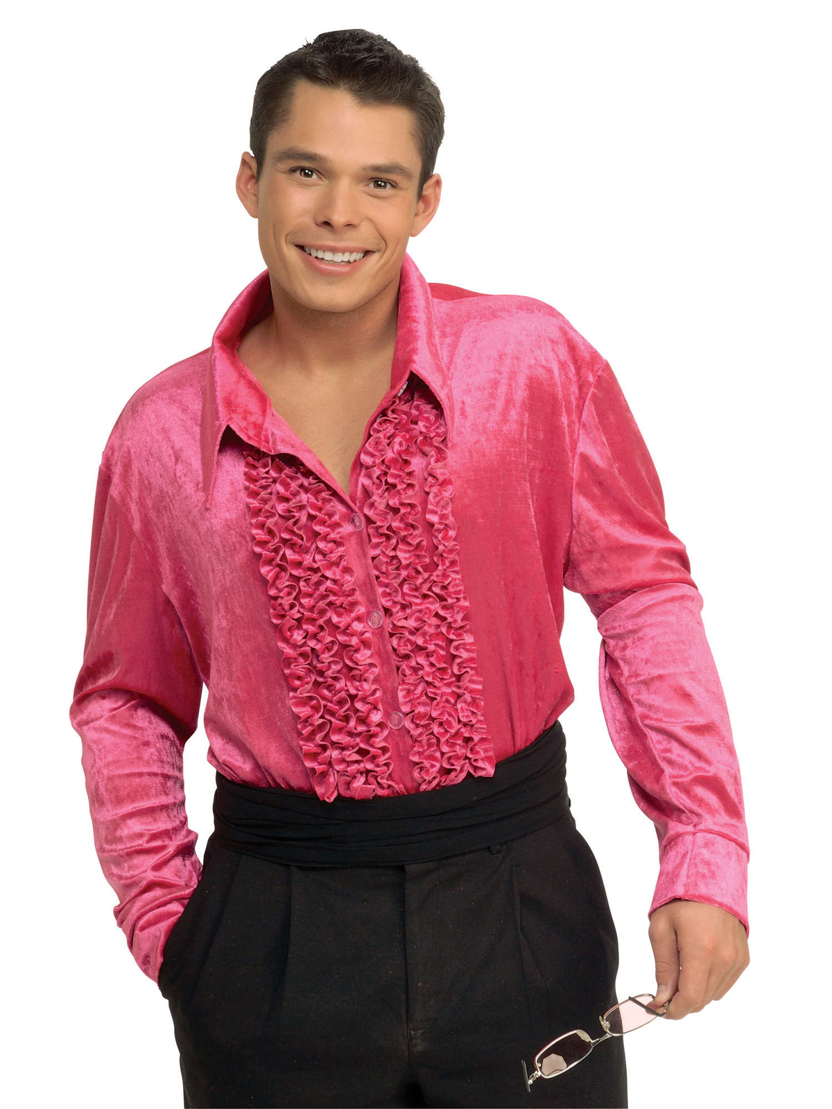 Rubies PINK VELVET DISCO SHIRT Kostümzubehör