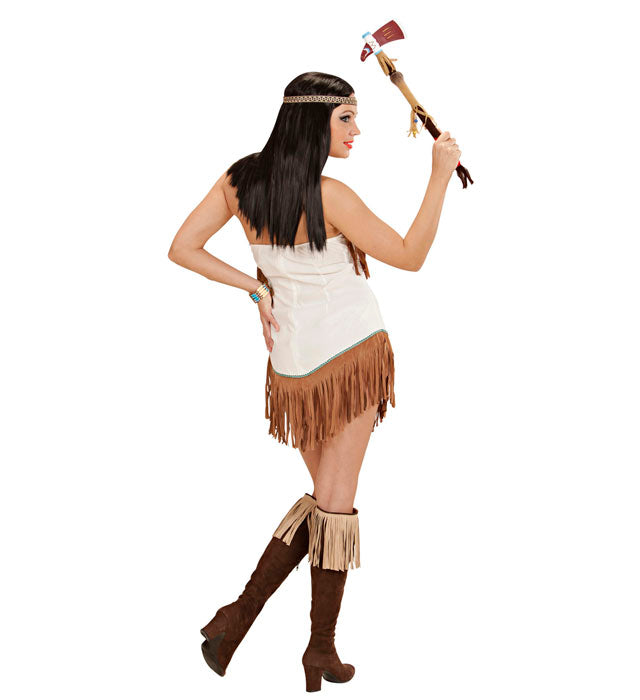 Indianerin Kostüm mit Kleid und Stirnband für Fasnacht und Karneval