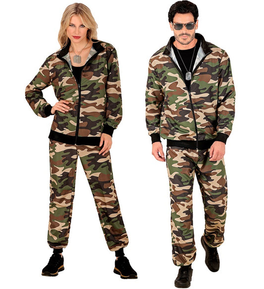 Camo Party Fashion Trainingsanzug mit Tarnmuster – Oberteil und Hose