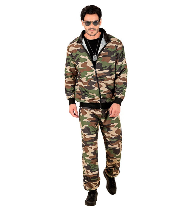 Camo Party Fashion Trainingsanzug mit Tarnmuster – Oberteil und Hose