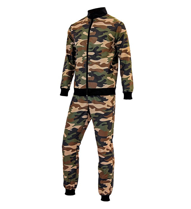 Camo Party Fashion Trainingsanzug mit Tarnmuster – Oberteil und Hose