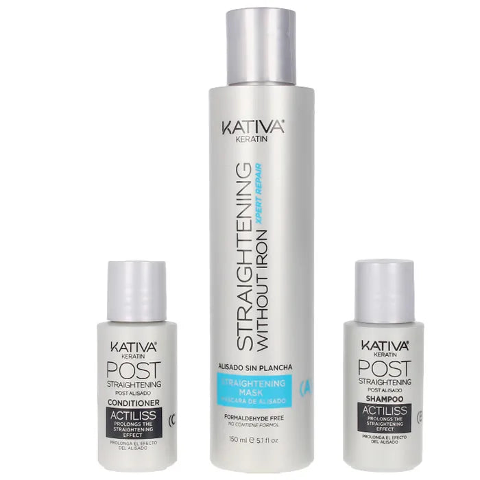 KATIVA KATIVA Keratin Anti-Frizz Smoothing Repair Set ohne Glätteisen 3 Teile Kosmetik