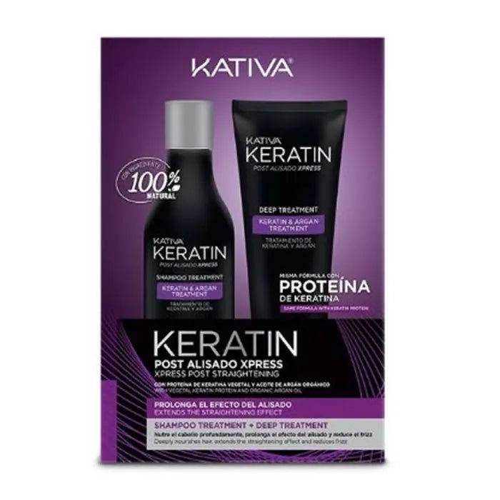 KATIVA KATIVA Keratin Post Smoothing Xpress Set 2 Artikel Haarpflege Set Kosmetik