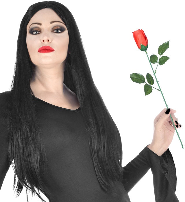 Rote Rosen auf Stielen, 44 cm, 48er Display Box für Fasnacht Dekoration