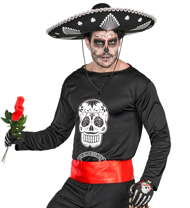 Rote Rosen auf Stielen, 44 cm, 48er Display Box für Fasnacht Dekoration
