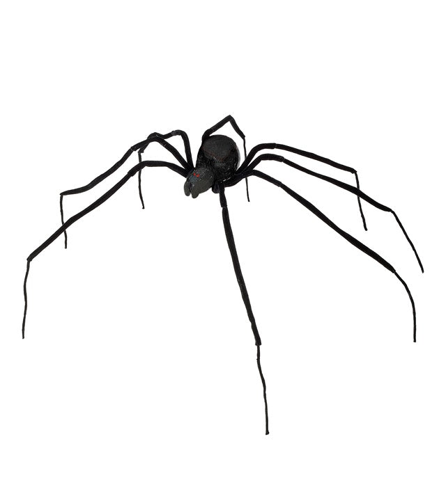 Biegsame Schwarze Witwe Spinne Dekoration mit 110 cm Spannweite