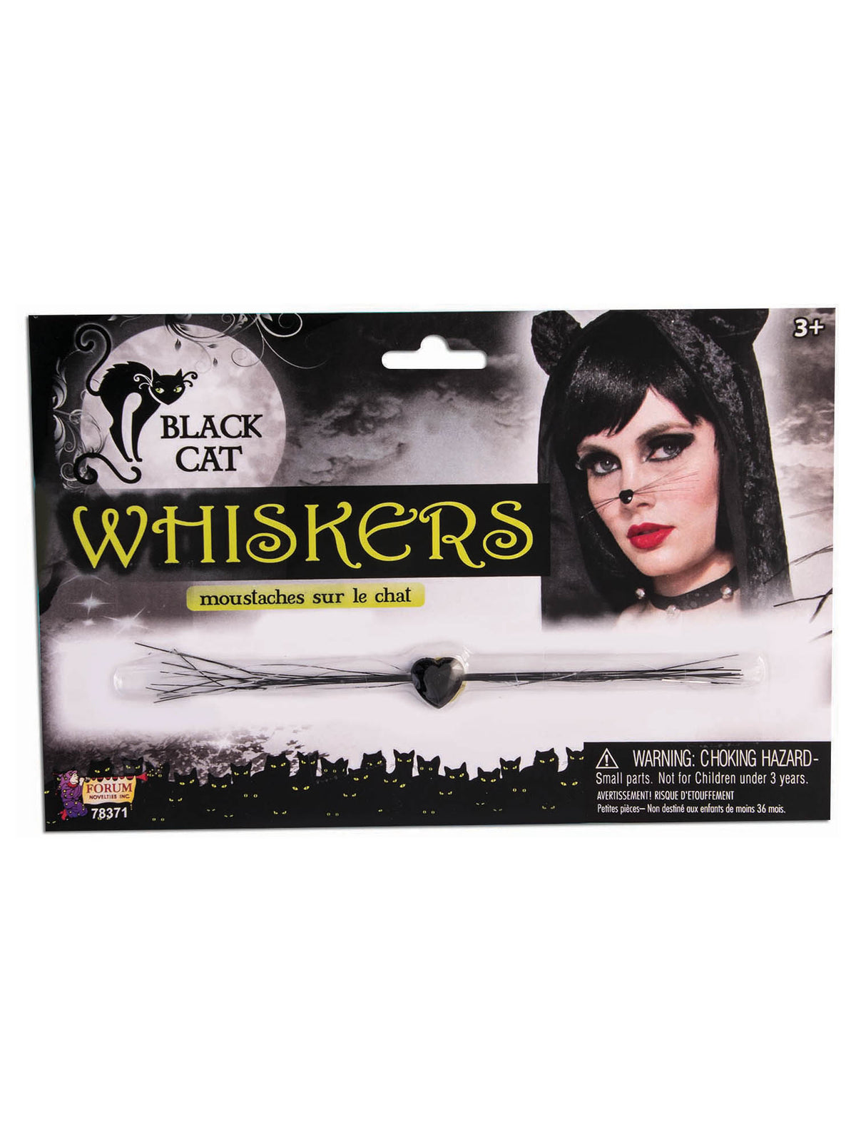 Rubies Generic BLACK CAT WHISKERS Kostümzubehör für Unisex