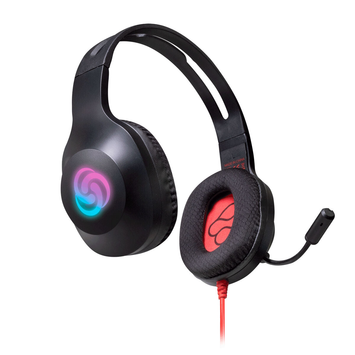 FR-TEC Typhoon FT2020 Gaming-Headset mit Mikrofon, kabelgebunden, schwarz und Multicolor – Produktansicht