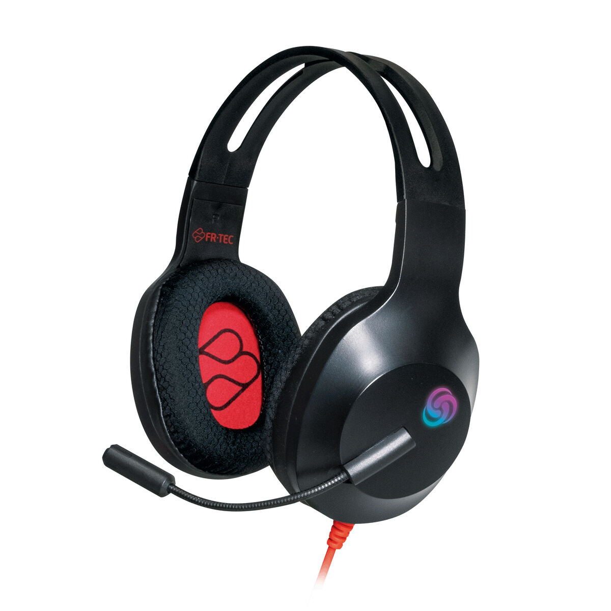 FR-TEC Typhoon FT2020 Gaming-Headset mit Mikrofon, kabelgebunden, schwarz und Multicolor – Detailansicht