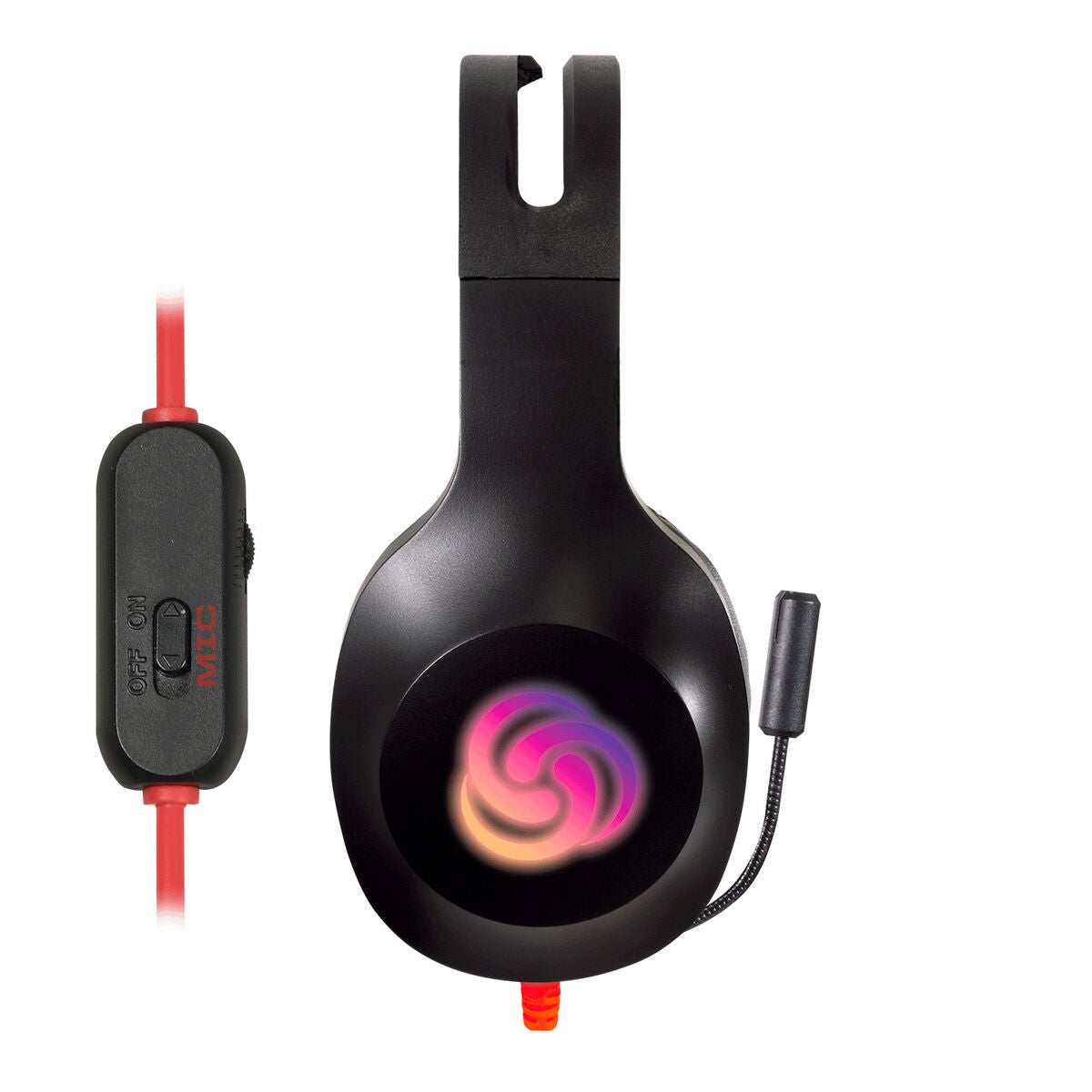FR-TEC Typhoon FT2020 Gaming-Headset mit Mikrofon, kabelgebunden, schwarz und Multicolor – Seitenansicht