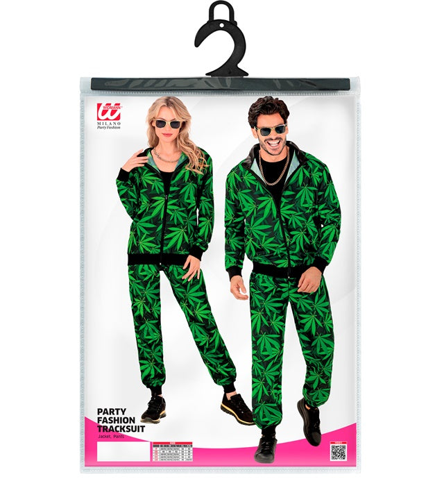 Bequemer Trainingsanzug bestehend aus Oberteil und Hose für Fasnacht und Mottopartys