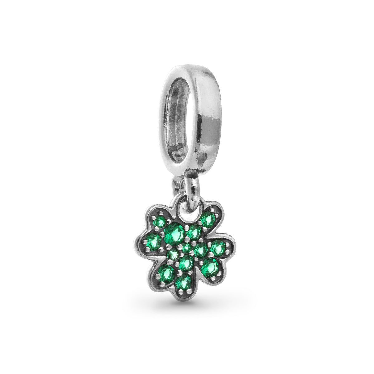 PANDORA Four-Leaf Clover Dangle Charm mit Kleeblattmotiv – Produktansicht