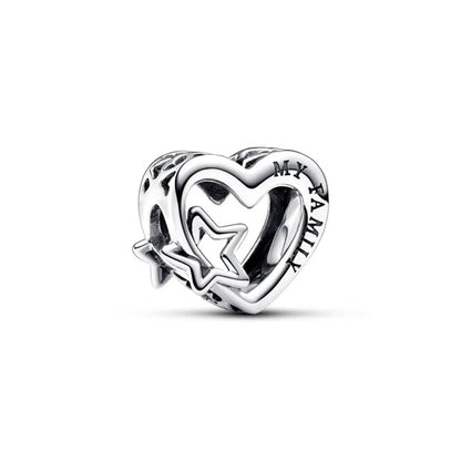 PANDORA Mod. OPENWORK FAMILY HEART & STAR CHARM