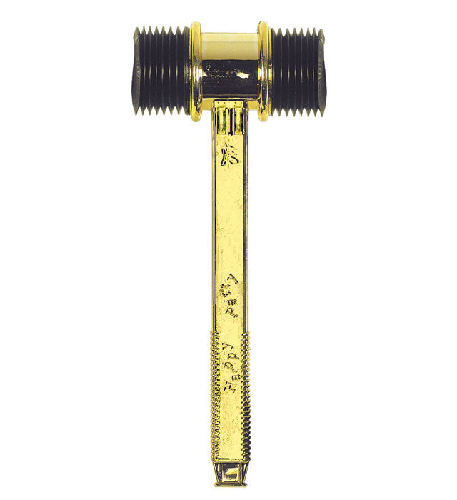 Metallisierter Sound Hammer in Gold für Fasnacht und Karneval