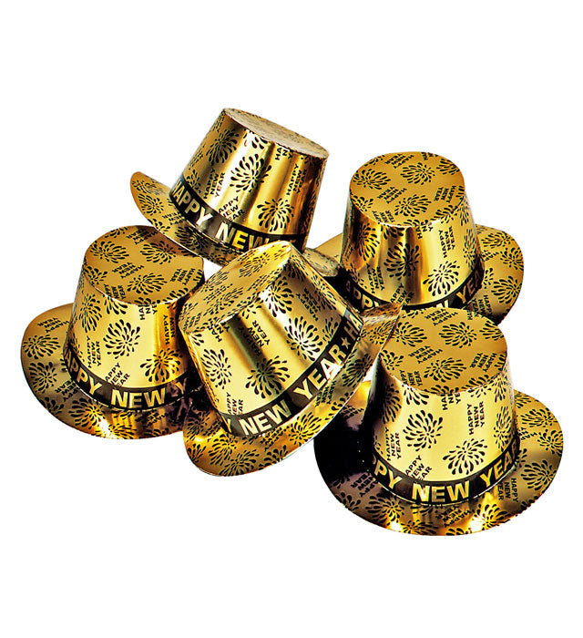 Goldener Zylinder für Fasnacht und Silvester