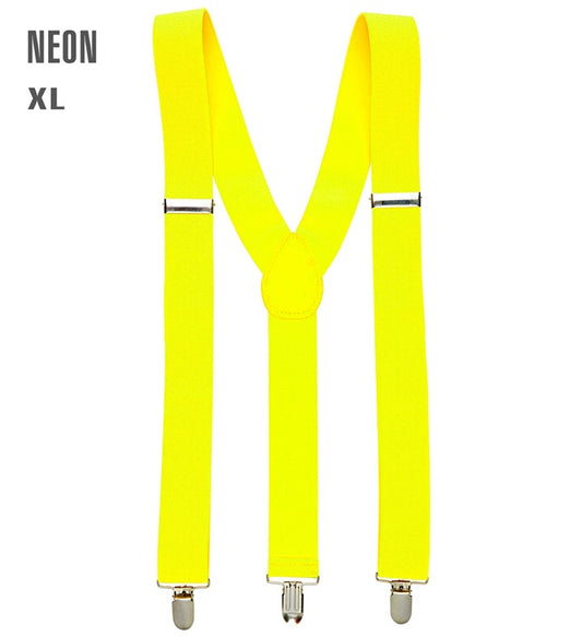 "NEON GELBE HOSENTRÄGER" (ultralang bis 115-120 cm) Neon - Gelb
