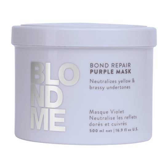 Schwarzkopf BLONDME Bond Repair Tratamiento Morado 500 ml