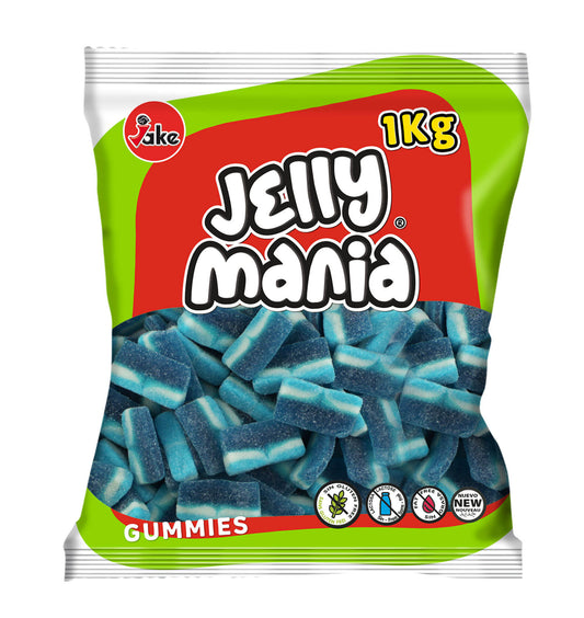 Jake Sour Blue Raspberry Wedges 1 Kg