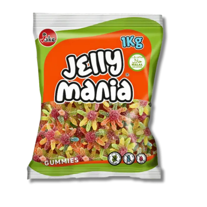 Jake Jelly Mania Sour Octopus 1 Kg Fruchtgummi Produktbild – Produktansicht